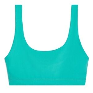 We Wore What Scoop Bra Top in Tile Green